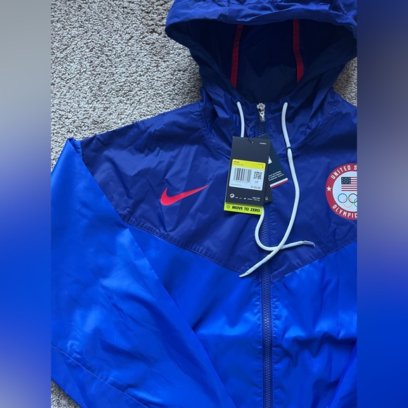 Nike Team USA Olympic Windrunner Hooded Jacket Men’s Small Blue NWT - Picture 3 of 6